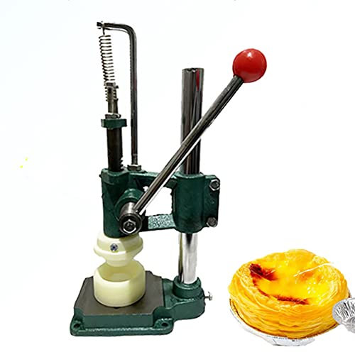 Máquina para prensar tartas de huevo, máquina manual para hacer tartas de huevo, máquina para moldear cáscaras de tartas de crema pastelera comercial, herramienta para hacer masa de tartas de huevo