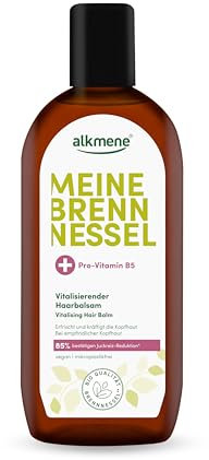alkmene Brennnessel Haarwasser mit Provitamin B5 250 ml - Brennessel Haarbalsam bei empfindliche Kopfhaut - Haartonikum