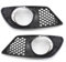 JBPIHZT Para Benz Clase C W204 2008 2009 2010 1 Par De Rejillas De Luz Antiniebla Delanteras Para Parachoques De Coche Con Marco Cromado JBPIHZT
