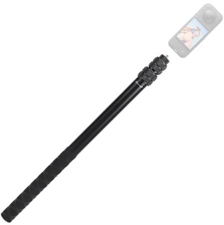 Goshyda Selfie Stick, Aluminiumlegering 1,15 M Förlängningsstång Kompatibel med X5 X4 X3 X2 för ACE Pro 2-kameror