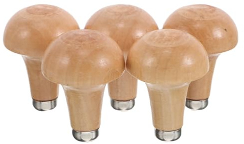 OSOLADY Kit de 5 Mangos de Buril Agarre Cómodo de Madera y Versátiles Ergonómicos para Herramientas de Grabado y Trabajo en Madera Profesional y Aficionado