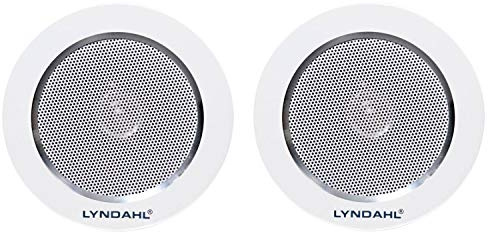 Lyndahl CS120AL 2-Wege Deckenlautsprecher Einbaulautsprecher 120 mm, Lautsprecherpaar Aluminium, Deckenboxen