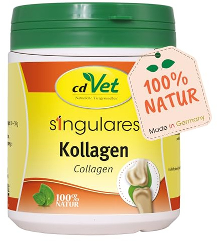 Singulärt kollagen 250 g – 100% hydrolyserat griskullager | rent foder för hundar och katter, tillägg till daglig kost