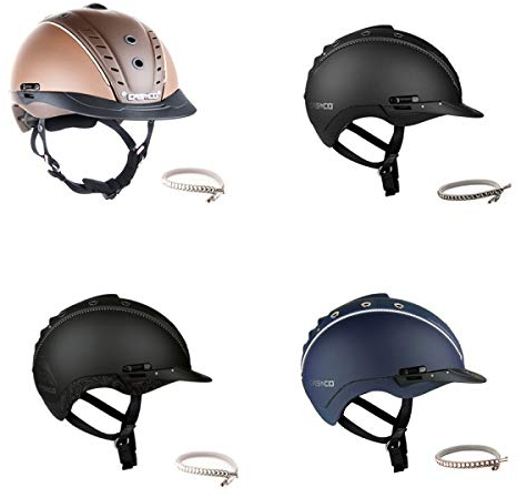 Casco Reithelm MISTRALL-2 schwarz Swarovski Edition Vintage Rose S-M (55-57cm)