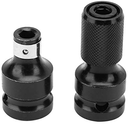 Adaptador de Llave de Impacto Portapuntas de 1/2 a 1/4, Adaptador de Vaso Punta de Fijación de Llave de Impacto para Conversiones de Trinquete Juego de Adaptadores Llave