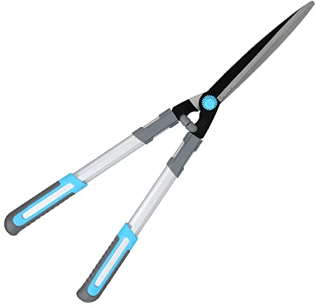 TONZN Garden Hedge Shears, Carbon Steel Sharp Blades Ergonomic Comfort Handle Hedge Shears For Trimming Boxwood