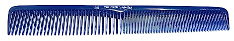 Hercules Sägemann Haarschneidekamm 281 Triumph Master ca. 18 cm 7 Zoll grob + fein Haar-Kamm blau (281 bl)