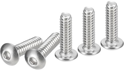 DTGN #6-32x1/2 Tornillos de Cabeza Redonda con Hexágono Interior Paquete de 50 Bueno para Máquinas Acero Inoxidable 304 18/8 Rosca Completa Unc Fijaciones