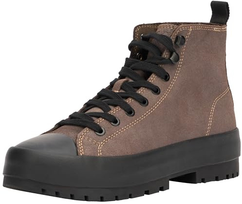 Calvin Klein Scarpe da Ginnastica da Uomo con Lacci Alti ibridi Auth Ym0ym01092, Ardesia Marrone Nero Nero, 42 1/3 EU