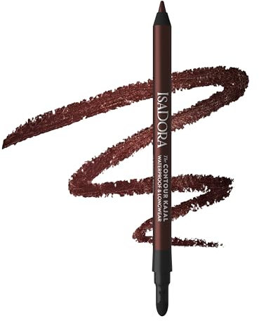 IsaDora Perfect Contour Khôl - Tenue forte sans bavure - Crayon khôl noir idéal pour les yeux fumés - Hautement pigmenté et hypoallergénique - Facile à appliquer - Crayon à paupières - Marron bronze