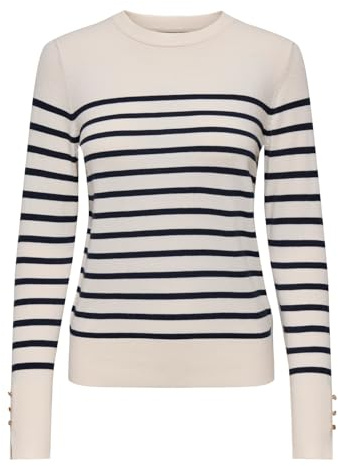 Jdymalou L/S On Button tröja KNT Noos, Äggnog, L
