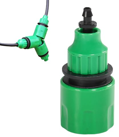 Irrigation Connectors,Irrigations Hose Pipe Connector Fittings Adapters Water Pipes for Balcony Hoses Accessories Nipple Tap Connect Micro Public Adapter Set Bib Cleaning Green,for Outdoor Taps Garden