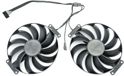 Juego de 2 ventiladores para tarjetas gráficas ASUS GeForce RTX 3070 OC, RTX 3060 Ti, Dual RADEON RX 6700 XT 12 GB, 95 mm