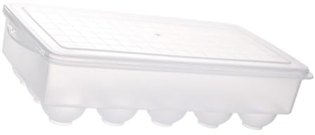 DIYEAH 1 Pièce Boîte à Oeufs Transparent avec Couvercle Organisateur de Stockage pour Oeufs Empilable et Pratique pour Réfrigérateur
