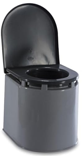 mille idee WC Chimico Plastica Portatile – Toilette da Campeggio con Coperchio | Ideale per Camper, Viaggi, Emergenze e Outdoor Dim. 41x36x38h con portata max certificata kg120.
