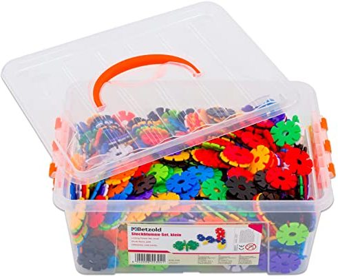 Betzold - Steckblümchen 1000-tlg. - Bunte Steckblumen-Bausteine Steckspiel