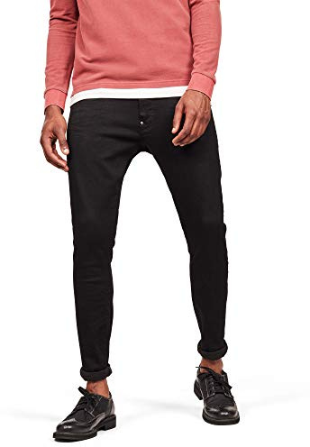 G-STAR herr Revend Skinny Jeans , Svart (Pitch Black B964-a810), 24W / 40L