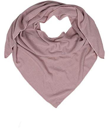 Zwillingsherz Dreieckstuch mit Kaschmir - Hochwertiger Schal im Uni Design für Damen Jungen und Mädchen - XXL Hals-Tuch und Damenschal - Strick-Waren für Sommer und Winter - 150cm x 120cm