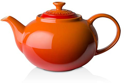 Le Creuset Enamelled Stoneware Classic Teapot, 1.3 Litres, Serves 3-4 Cups, Volcanic, 70702130900000
