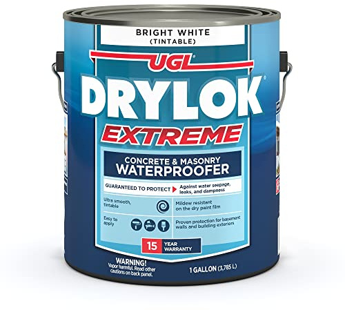 UGL Drylok 28613 1gal White Extreme Concrete & Masonry Waterproofer - 2ct. Case