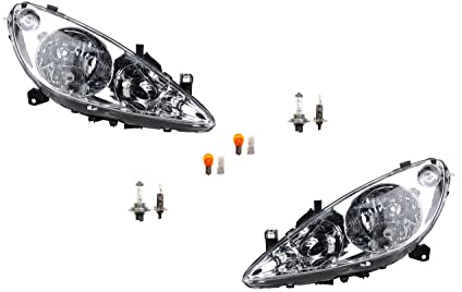 Johns, Compatible avec les phares Peugeot 307 08/00-06/05 + feux - Kit gauche, droite