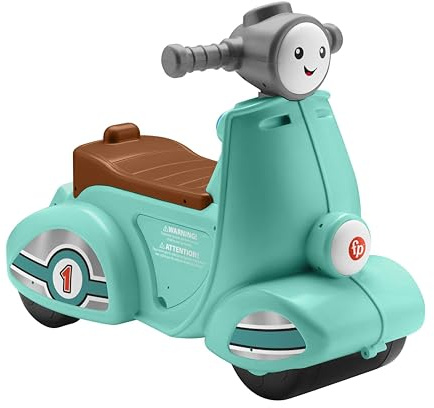 FISHER-PRICE Smart Stages - Musikalischer Aufsitzroller mit 3 Lernstufen für kognitive Fähigkeiten, inkl. 50+ Lieder und Sprüche, 6 Sprachen, von 12 Monaten bis 3 Jahren (Maximalgewicht 25 kg), HMV76