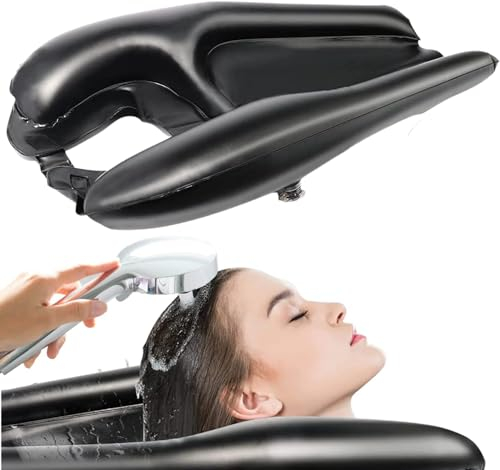 OrtoPrime Lavatesta portatile - Lavabo Gonfiabile per Capelli - Lavatesta Portatile per Anziani. - Lavatesta Gonfiabile - Lavatesta per Lavandino - Lava Capelli Gonfiabile.