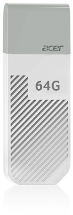 Acer UP300 Clé USB 3.2 Gen 1 - Vitesse de Lecture jusqu'à 120 Mo/s - 64 Go Blanc