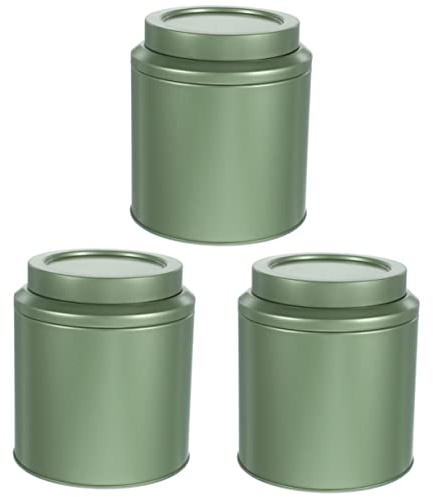 Köksförvaringsbehållare for te Kaffe Socker,te lufttät köksbehållare te kaffe sockerburkar lufttät kaffebehållare kaffeförvaringsburk tomma kaffeburkar förseglad teburk teburk (Color : Green, Size :
