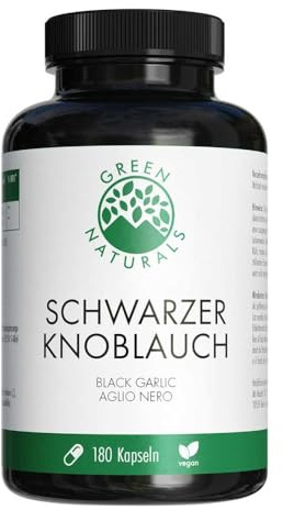 Green Naturals Schwarzer Knoblauch 750mg Vegan Kps 180 stk