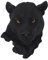 Tissting Escultura de Resina de Cabeza de Animal, Diseño Artístico de Leopardo Negro, Decoración de Pared para Hogar, Dormitorio, Sala de Estar o Bar, Escultura de Resina para Colgar en la Pared