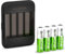 BATZONE Lithium Batterie AA, Batterien AA Wiederaufladbar 4-Pack, 2500mWh AA akkus Wiederaufladbar mit Integrierter Charing Aufbewahrungsbox(Kein Ladekabel)
