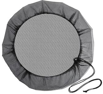 Coperchio a rete per barile a pioggia, Copertura for barili for la pioggia da 60-120 cm, copertura for serbatoi d'acqua for esterni, rete for barili for la pioggia, secchi for la raccolta dell'acqua,