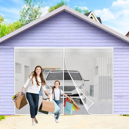 Zephra Moustiquaire Porte Fenêtre, 115x195 cm Magnétique Rideau de Porte Anti Mouches et Insectes Maille Fine Moustiquaire Fenêtre Aimantée Protection Contre les Moustiques, Blanc