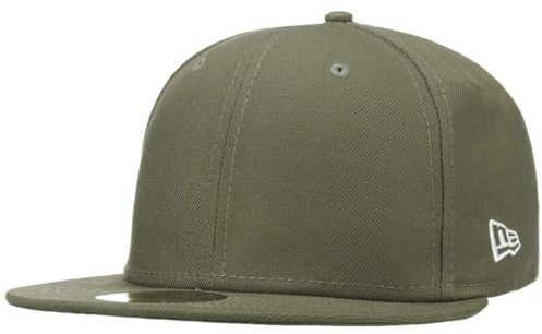 New Era 59Fifty Essential KepsEra Herrar - flat brim hatt basebollkeps fitted cap Sluten på baksidan, med skärm Sommar-Vinter Vår Sommar Höst Vinter - 7 1/2 (59,6 cm) olivgrön