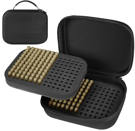 PVNOOCY Boîte à cartouches 9 mm pour 280 cartouches, étui de rangement pour munitions 9 mm, boîte à munitions compatible avec les calibres 9 mm Luger, 9 mm Parabellum, 9 mm Makarov, adaptée au rangeme