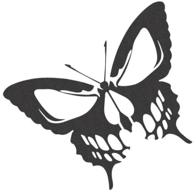 Bildekaler Fjärilsdekaler Som Är Lämpliga För Dekorativa Tillbehör För Bilar, Lastbilar Och Motorcyklar(Carbon Fiber)