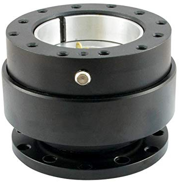 Lenkrad Schnellverschluss Quick Release Nabe Alu Sportlenkrad Snap Off Adapter | Schwarz