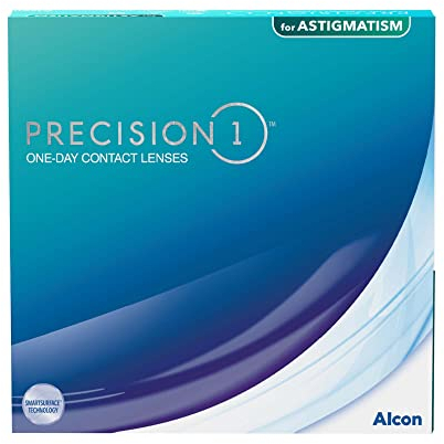 PRECISION1 Toric Tageslinsen weich | 90 Stück | BC 8.5 mm | DIA 14.5 mm | CYL 0.75 | ACHSE 160 | -01.00 Dioptrien