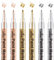 JEFFNIUB Acrylstifte für Steine Wasserfest 6 Stück, Rosegold Gold Silber Metallic Stifte 0,7 Dünner Spitze Permanent Marker Stift auf Holz, Glas, Papier, Keramik, Leinwand, Leder