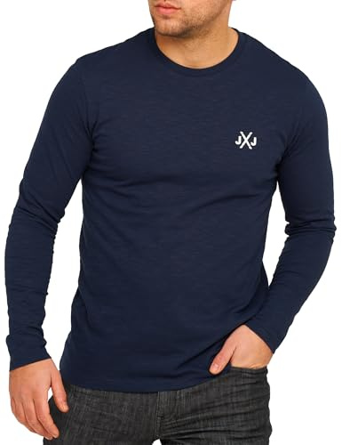 JACK & JONES Infinity Rise Infinity T-shirt à manches longues et col rond pour homme, Blazer bleu marine., XXL