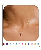 JSJOY Birthstone Necklaces for Women January Birthday Gifts Gold Birthstone Necklace Garant Jewelry for Teens 925 Sterling Silver Necklace Mothers Day Gifts
