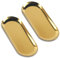 2 STK Tablett Gold, Serviertablett, Goldene Dekotablett, Deko Tablett Gold, Ablageschale, Ovale Schmuck Tablett, Dekoschale Edelstahl, Schmuckschale für Kosmetik Dessert Obst Kerzen, 23x9,5 cm