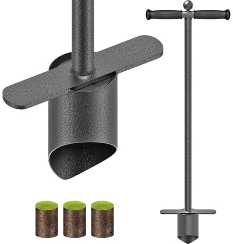 BeneLabel Bulb Planter Flower Transplanter Tool w/Push Rod Release