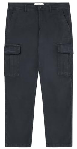 Springfield Chino Cargo Casual Comfort Slim Pantalones, Azul, 42 para Hombre