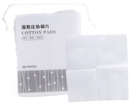 WEKADRIN Fashion Makeup Cotton Pads 100% Non-woven Fabric Thin Stretchable White Pads for Face Applying Gel Easy to Carry for Skincare and Toner Application