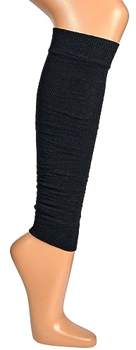 krautwear® dam benvärmare arm stulpen legwarmers liten enfärgad stickad strumpa 80-talet 90-talet år 1980-talet rosa lila grön svart vit brun