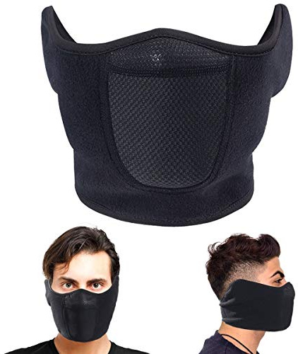 Balaclava Half Face Mask Adjustable Fastener Windproof Men Women for Skiing Snowboarding Motorcycling Winter Face Mask Outdoor Sports Highly Breathable (Half-face)