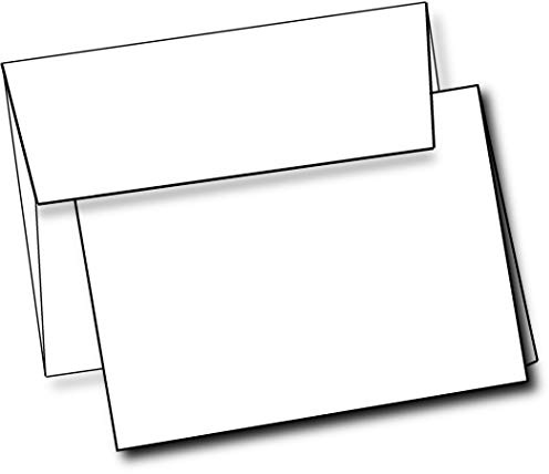 Blank White Greeting Cards With White Envelopes 5 x 7 Pack Of 40 Printable Note Cards With Corresponding Envelopes