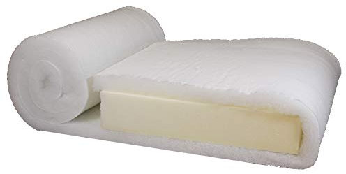 TENDAGGIMANIA Ovatta per Imbottitura Resinato al Metro in Poliestere - Usata Come Neve Finta per Decorazioni, Imbottitura per Trapunta e Cucito Creativo - Altezza Tessuto 160 CM, Spessore 2 CM